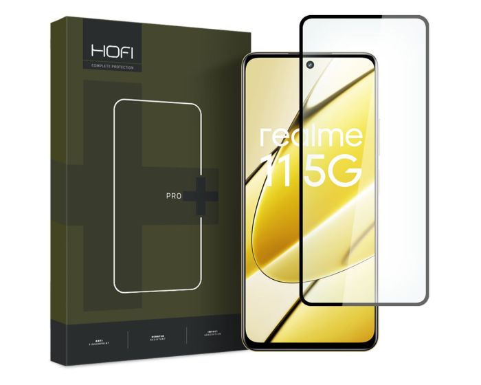 Hofi Glass Pro+ 9H Tempered Glass Screen Prοtector Black (Realme 11 5G)