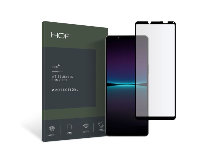Hofi Glass Pro+ 9H Tempered Glass Screen Prοtector Black (Sony Xperia 10 IV)