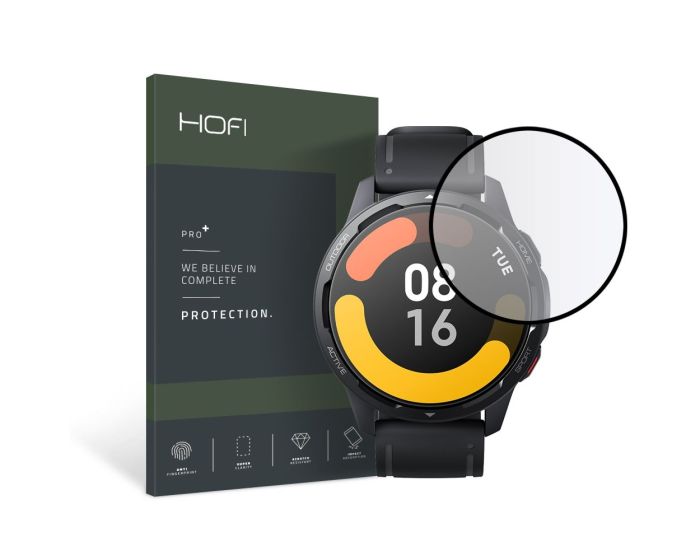Hofi Hybrid 3D Full Face Αντιχαρακτικό Γυαλί 7H Tempered Glass Μαύρο (Xiaomi Watch S1 Active)