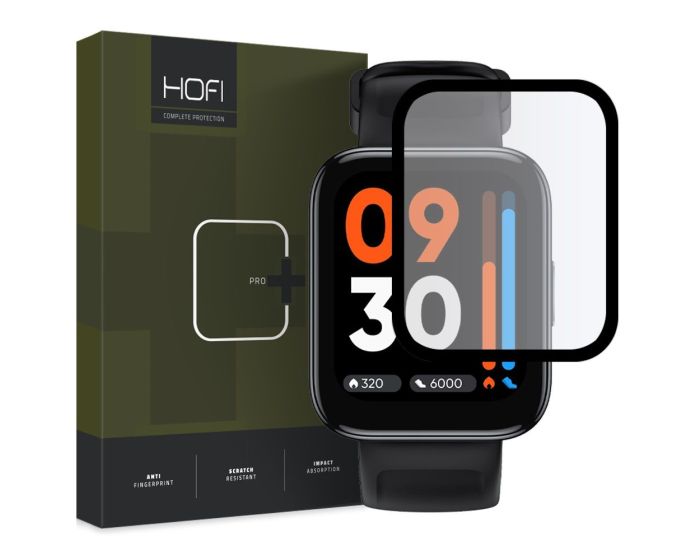 Hofi Hybrid 3D Full Face Αντιχαρακτικό Γυαλί 7H Tempered Glass Μαύρο (Realme Watch 3)