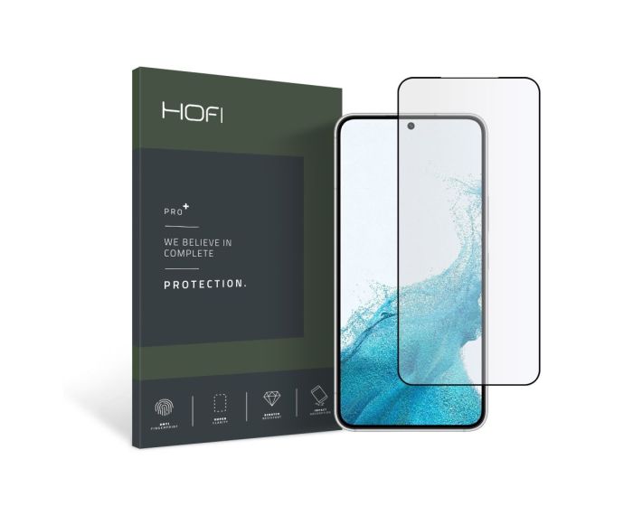 Hofi Glass Pro+ 9H Tempered Glass Screen Prοtector Black (Samsung Galaxy S22 5G)