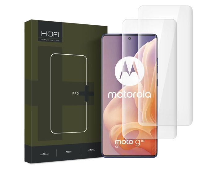 Hofi UV Glass Pro+ 9H Full Cover Tempered Glass 2-Pack Liquid Dispersion Tech (Motorola Moto G85 5G)