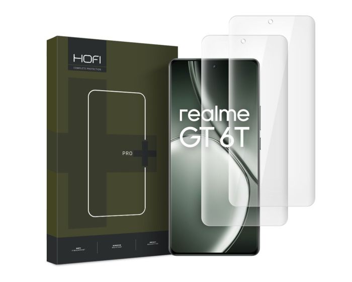 Hofi UV Glass Pro+ 9H Full Cover Tempered Glass 2-Pack Liquid Dispersion Tech (Realme GT 6 / GT 6T)