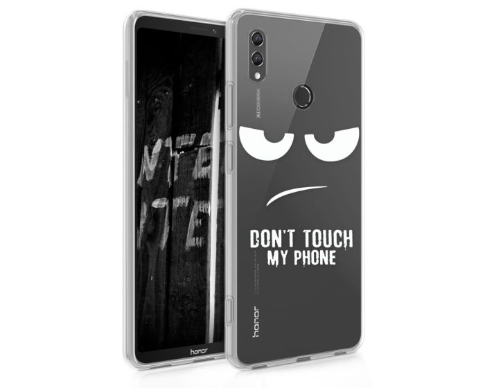 KWmobile Θήκη Σιλικόνης Slim Fit Silicone Case (46088.01) Don't touch my phone (Huawei Honor Note 10)