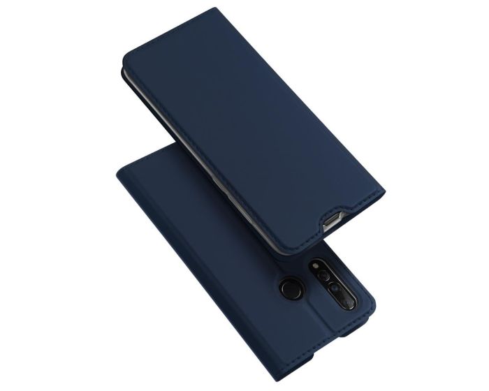 DUX DUCIS SkinPro Wallet Case Θήκη Πορτοφόλι με Stand - Navy Blue (Huawei Nova 4)