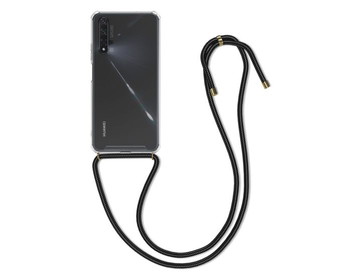 KWmobile Crossbody Silicone Case with Neck Cord Lanyard Strap (51824.03) Διάφανη (Huawei Nova 5T / Honor 20)