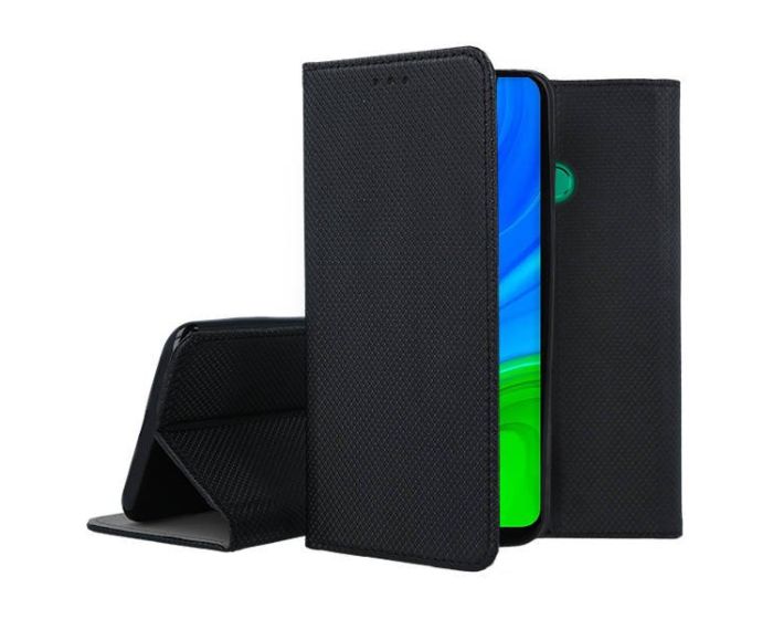 Forcell Smart Book Case με Δυνατότητα Stand Θήκη Πορτοφόλι Black (Huawei P Smart 2020)