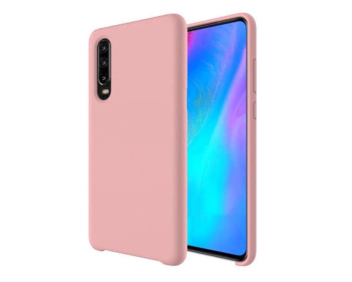 Forcell Ultra Thin Liquid Silicone Case Pink (Huawei P30)