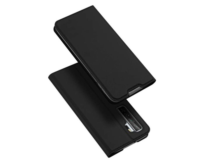 DUX DUCIS SkinPro Wallet Case Θήκη Πορτοφόλι με Stand - Black (Huawei P40 Lite 5G)