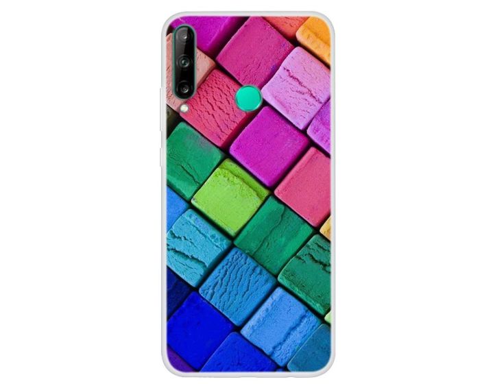 Slim Fit Art Case Colored Squares Θήκη Σιλικόνης (Huawei P40 Lite E)