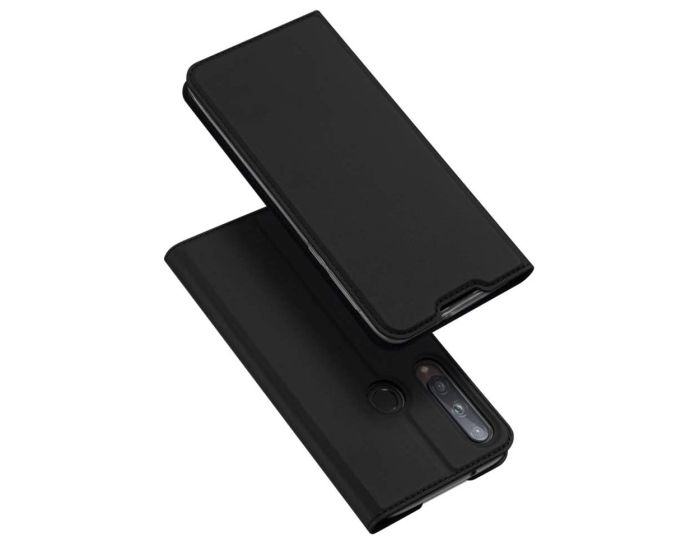 DUX DUCIS SkinPro Wallet Case Θήκη Πορτοφόλι με Stand - Black (Huawei P40 Lite E)