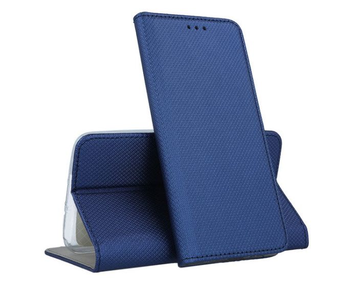 Forcell Smart Book Case με Δυνατότητα Stand Θήκη Πορτοφόλι Navy Blue (Huawei Y9 2019) - MT26731
