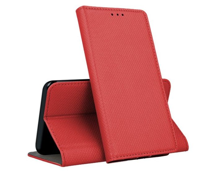 Forcell Smart Book Case με Δυνατότητα Stand Θήκη Πορτοφόλι Red (Huawei Y9 2019)