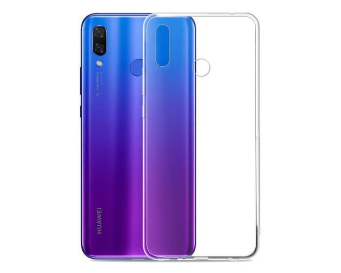 Ultra Slim 0.3mm Silicone Case Θήκη Σιλικόνης Διάφανο (Huawei Y9 2019)