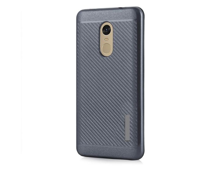 Carbon Slim Armor Case Ανθεκτική Θήκη - Grey (Xiaomi Redmi Note 4 MediaTek)