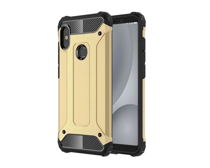 Forcell Hybrid Tech Armor Case Ανθεκτική Θήκη - Gold (Xiaomi Mi A2 / 6X)