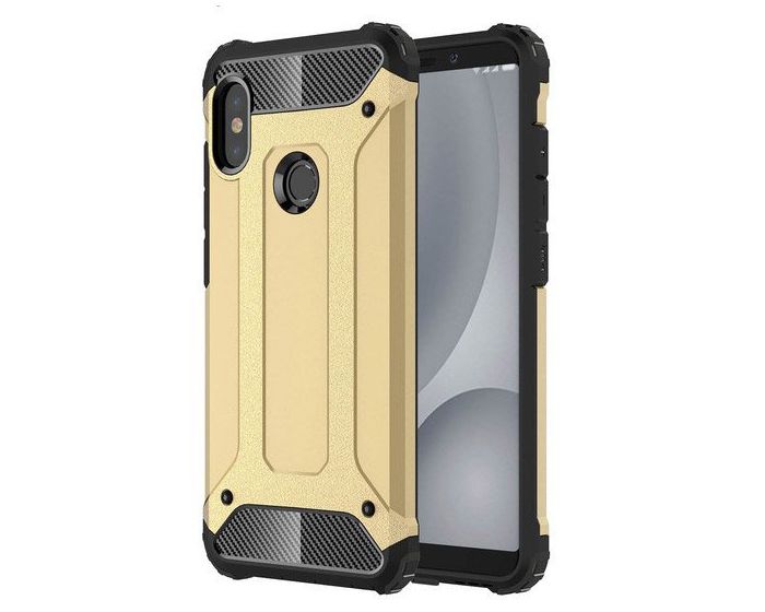 Forcell Hybrid Tech Armor Case Ανθεκτική Θήκη - Gold (Xiaomi Redmi S2)
