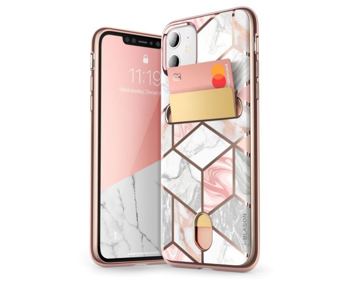 i-Blason Cosmo Card Wallet Slim Case Θήκη με Card Slot - Marble (iPhone 11)