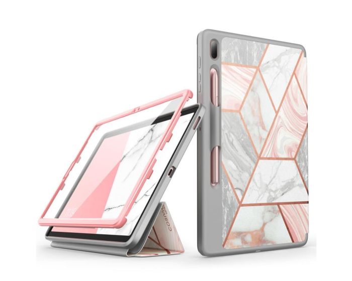 i-Blason Cosmo Cover Case With Built-In Screen Protector Marble (Samsung Galaxy Tab S7 FE 5G 12.4)