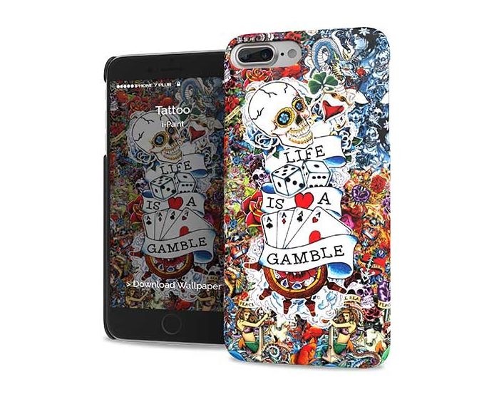 i-Paint Hard Back Case - Tattoo (iPhone 7 Plus / 8 Plus)