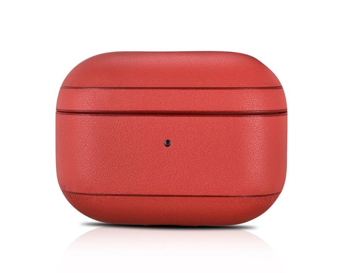iCarer Nappa Leather AirPods Pro Case Δερμάτινη Θήκη για Apple Airpods Pro - Red