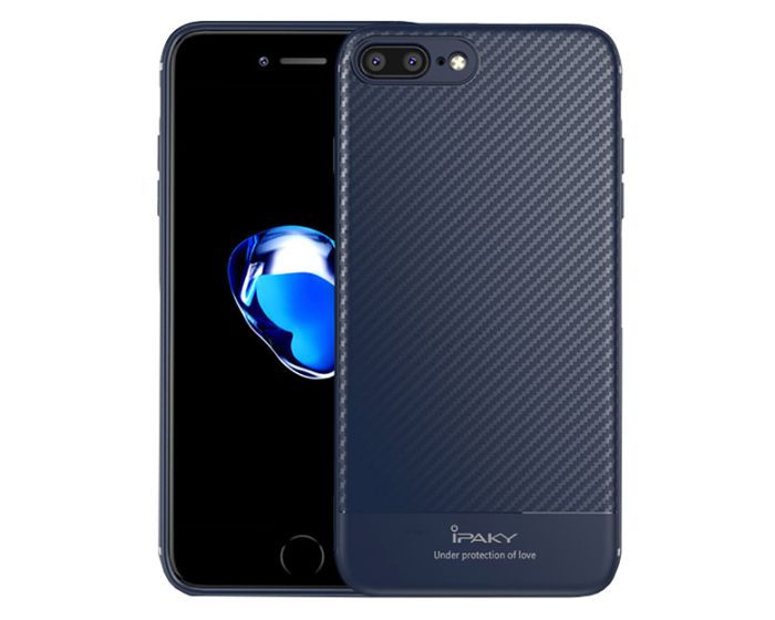 iPAKY Carbon Fiber Armor Case (26637) Blue (iPhone 7 Plus / 8 Plus)