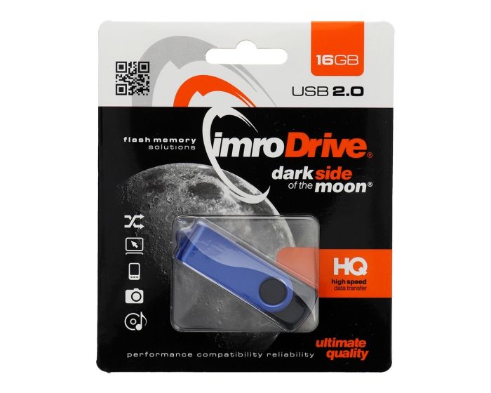 Imro Dark Side Moon USB 2.0 Flash Drive Memory Stick 16GB Blue