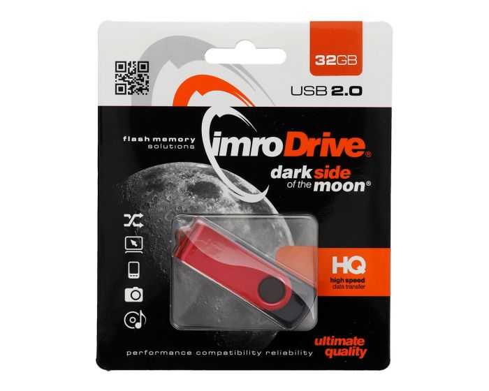 Imro Dark Side Moon USB 2.0 Flash Drive Memory Stick 32GB Red