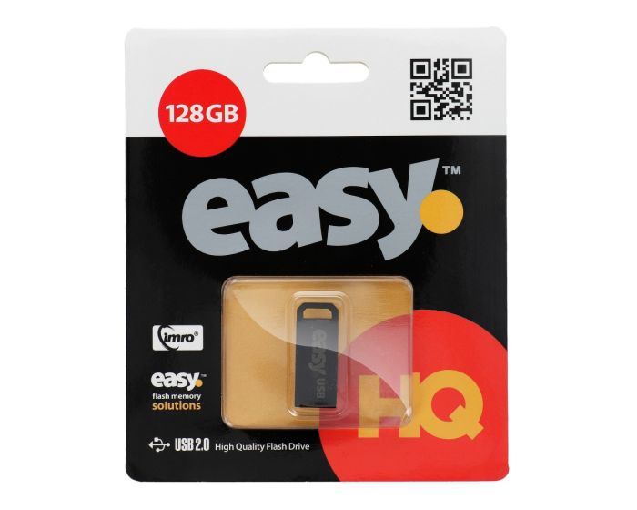 Imro Easy USB 2.0 Flash Drive Memory Stick 128GB Black - MT56478