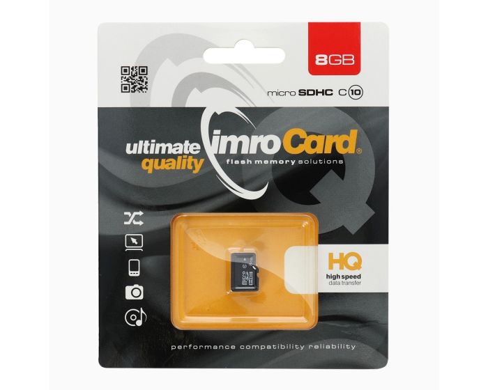 Imro Memory Card microSDHC 8GB - Class 10 UHS-l - MT58261