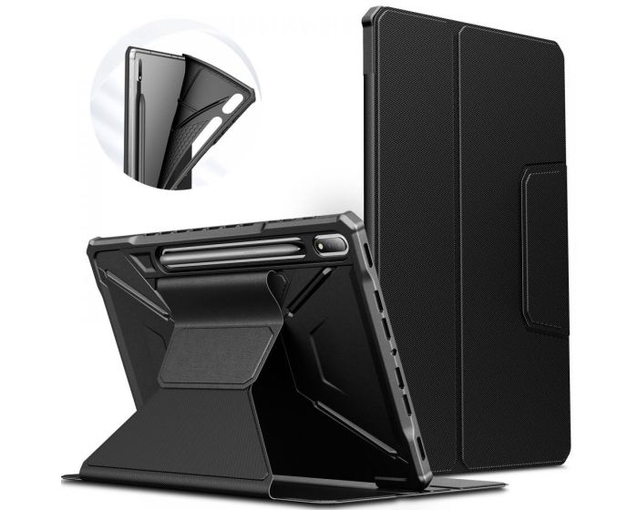 Infiland Multiple Angles Case Θήκη με Δυνατότητα Stand - Black (Samsung Galaxy Tab S7 FE 5G 12.4)