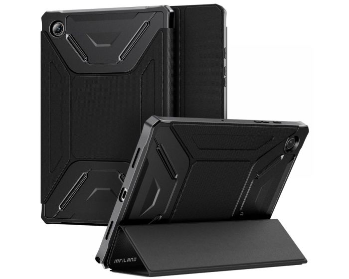 Infiland Rugged Folio Case Θήκη με Δυνατότητα Stand - Black (Samsung Galaxy Tab A8 10.5)