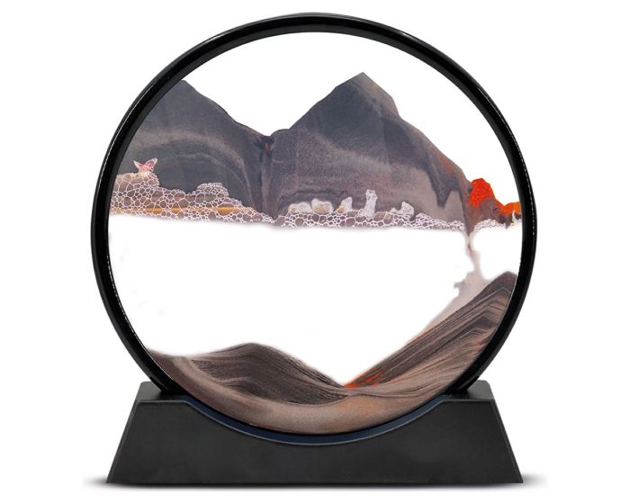 InGenius Sand Art – Circular Sandscape – Περιστρεφόμενο 3D Διακοσμητικό με Κινούμενη Άμμο (Κυκλικό)
