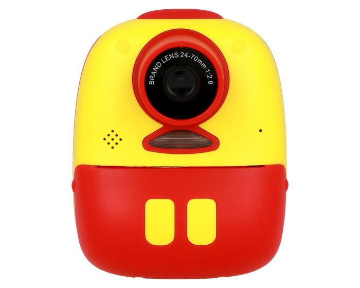 Instant Print Camera D10 For Children Παιδική Κάμερα - Yellow / Red