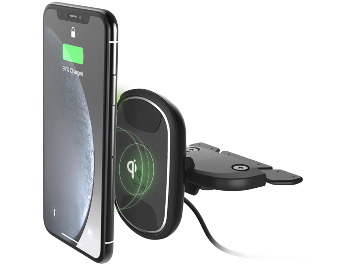 iOttie Wireless 2 Fast Charging Mount (HLCRIO139) Βάση Ασύρματης Φόρτισης για CD Player Αυτοκινήτου - Μαύρο