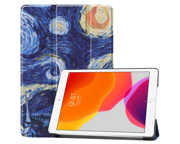 Tri-Fold Book Case με δυνατότητα Stand - Starry Night (iPad 10.2 2019 / 2020 / 2021)