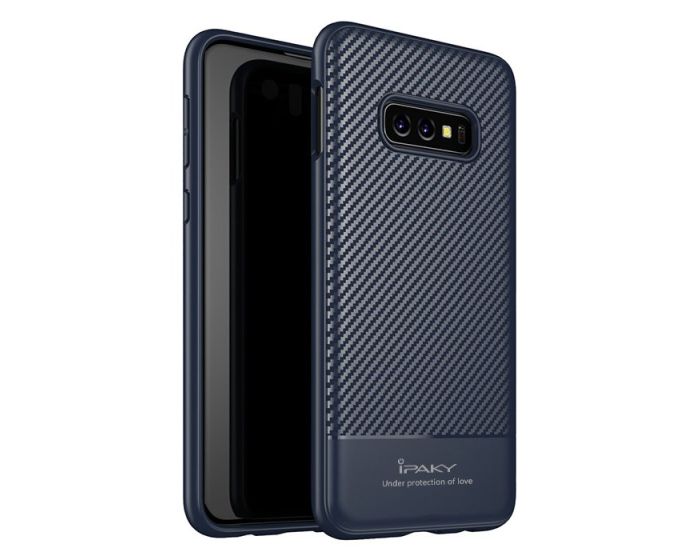 iPAKY Carbon Fiber Armor Case Blue (Samsung Galaxy S10e)