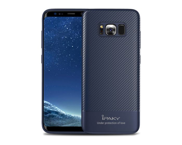 iPAKY Carbon Fiber Armor Case (26649) Blue (Samsung Galaxy S8 Plus)