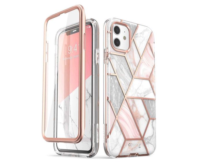 i-Blason Ανθεκτική Θήκη Cosmo Full Body Case With Built-In Screen Protector Marble (iPhone 11)