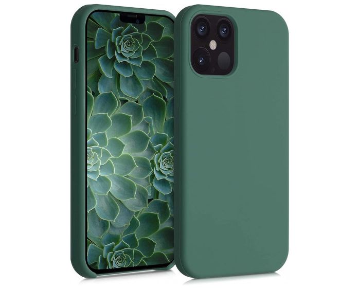 KWmobile Flexible Rubber Case Θήκη Σιλικόνης (52641.166) Forest Green (iPhone 12 / 12 Pro)