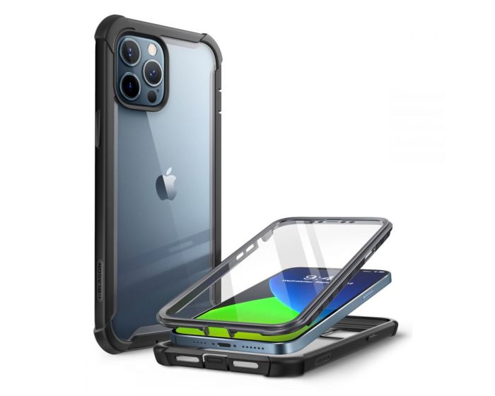 i-Blason Ανθεκτική Θήκη Ares Full Body Case With Built-In Screen Protector Black (iPhone 12 / 12 Pro)