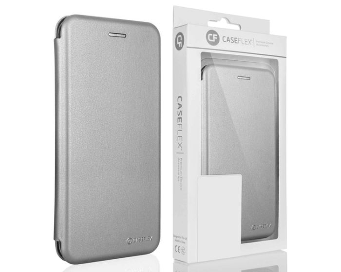 Caseflex Snap Wallet Case Θήκη Πορτοφόλι Grey (iPhone X / Xs)