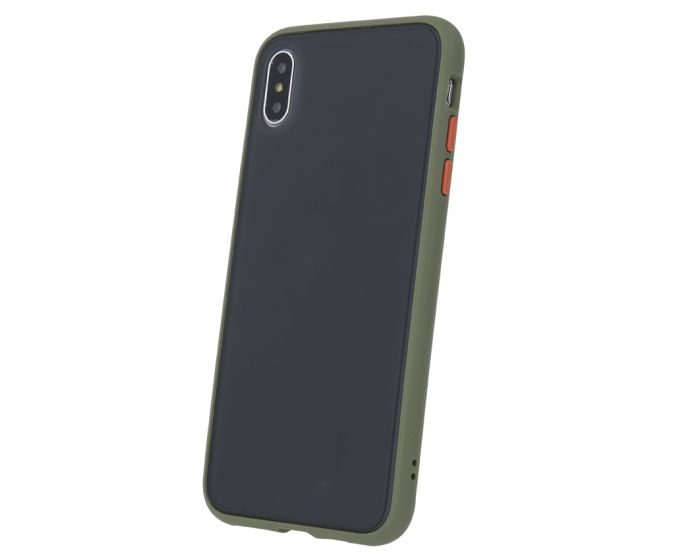 Colored Buttons Case Σκληρή Θήκη με TPU Bumper Green (Samsung Galaxy Note 10 Lite)