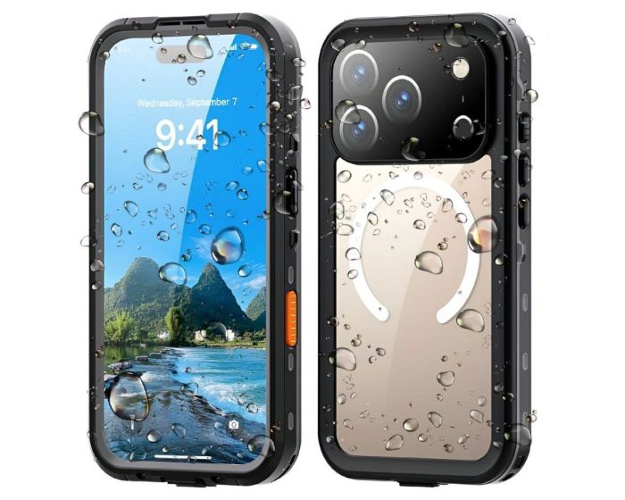 Shellbox DOT IP68 Waterproof MagSafe Case - Αδιάβροχη Θήκη Black (iPhone 17 Pro Max / 18 Pro Max) - MT84665