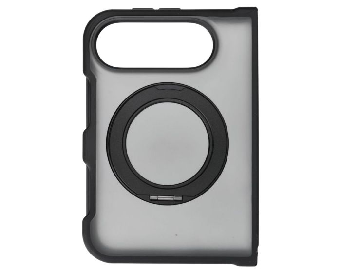 Forcell F-Protect 4sD-i Smoke Hybrid Kickstand Premium MagSafe Case Ανθεκτική Θήκη Black (iPhone Duo) - MT84673