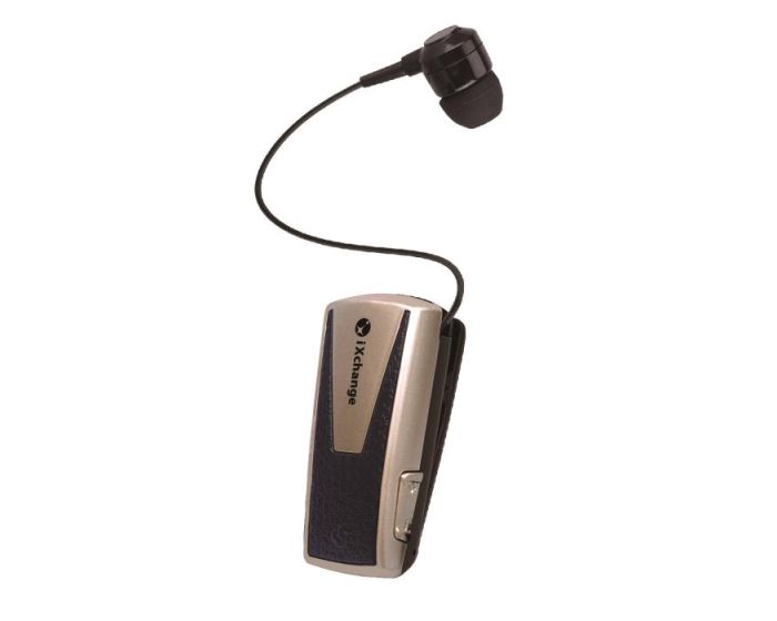 iXchange UA-42 Mini Retractable Wireless Bluetooth Headset - Gold