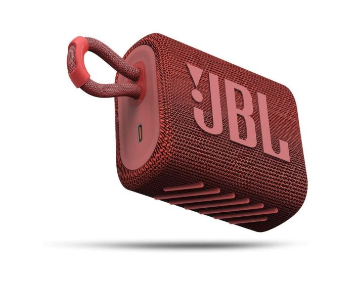 JBL Go 3 Bluetooth Speaker Αδιάβροχο Φορητό Ηχείο Red