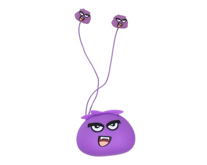 Jellie Monster YLFS-01 In-Ear Hands Free 3.5mm Παιδικά Ακουστικά - Tiger Purple