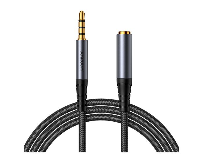 Joyroom SY-A09 Stereo Audio 3.5mm Jack Male to Female Cable Καλώδιο 1.2m Black