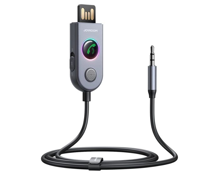 Joyroom JR-CB6 Bluetooth AUX Wireless Receiver Δέκτης Αυτοκινήτου - Gray